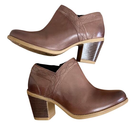 Earth Shoes “Lina Austin Wide” Leather Booties – Size 7W (EU 38 - Picture 3 of 8